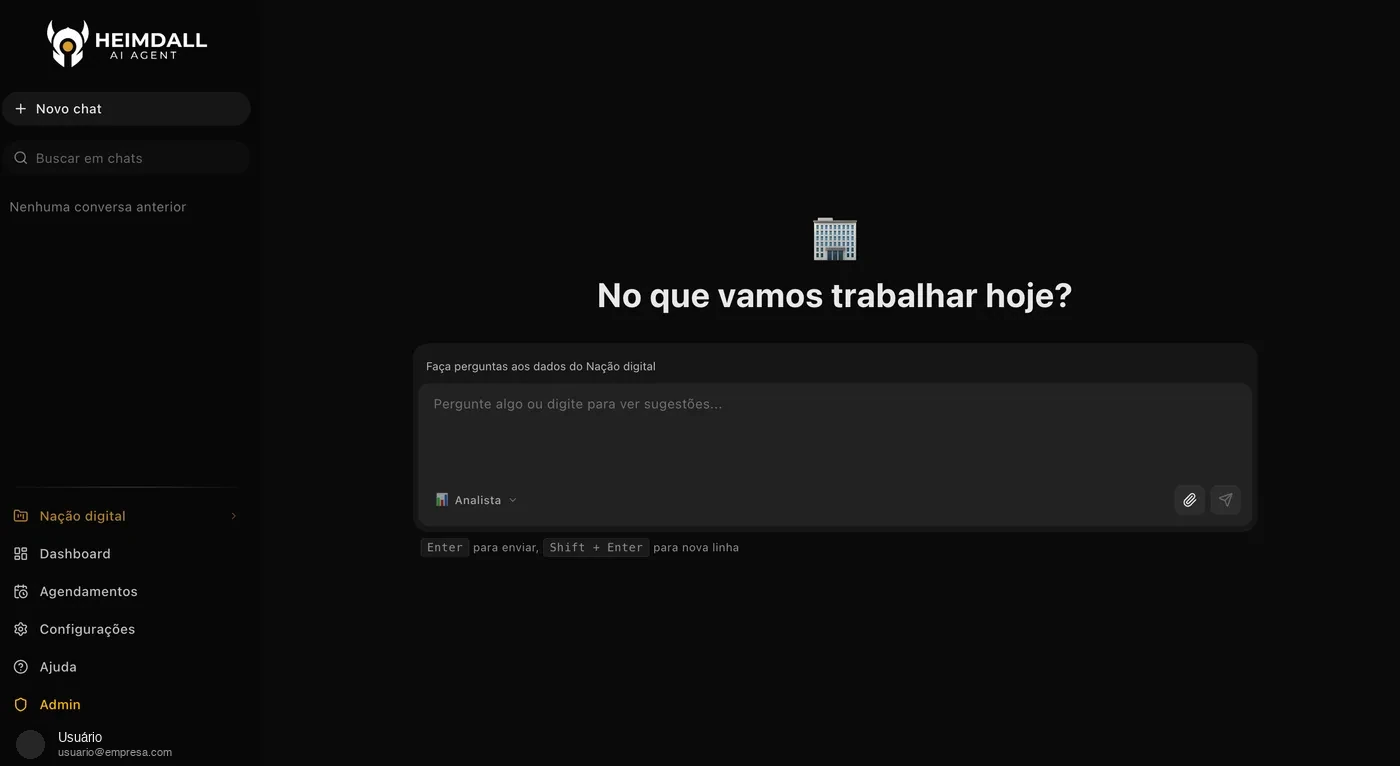 Agente conversacional del cliente, con campo para preguntarle a los datos de la operación y selección de perfil de análisis.