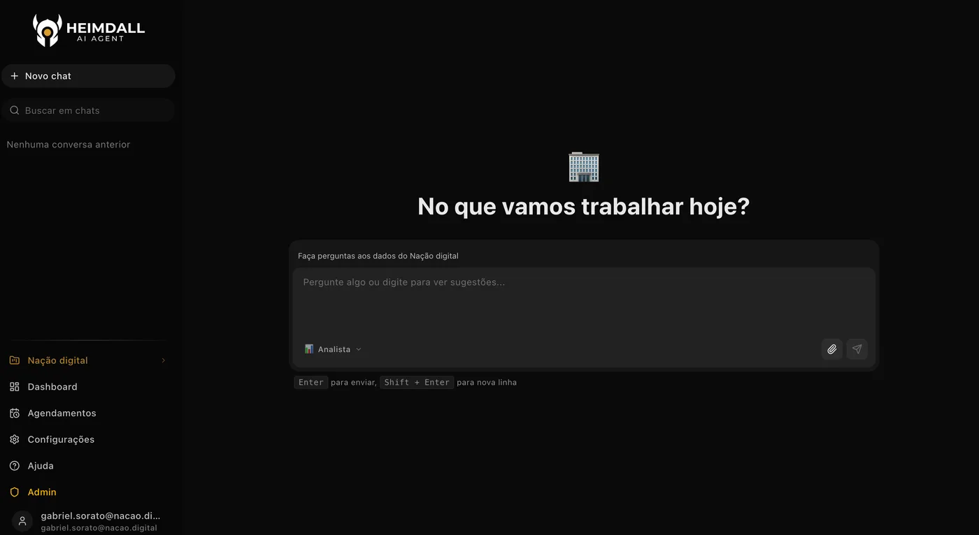 Agente conversacional del cliente, con campo para preguntarle a los datos de la operación y selección de perfil de análisis.